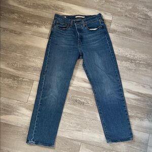 Levis Wedgie High Waist Crop Straight Leg Jeans